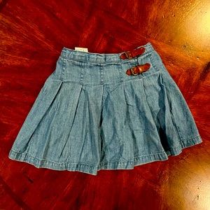 Lands End Kids Denim Skort. Size 6.